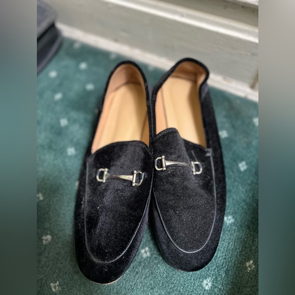Black velvet loafer - Picture 2 of 4